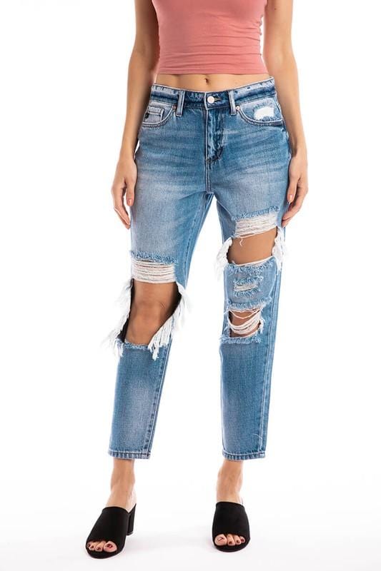 kan can distressed boyfriend jeans