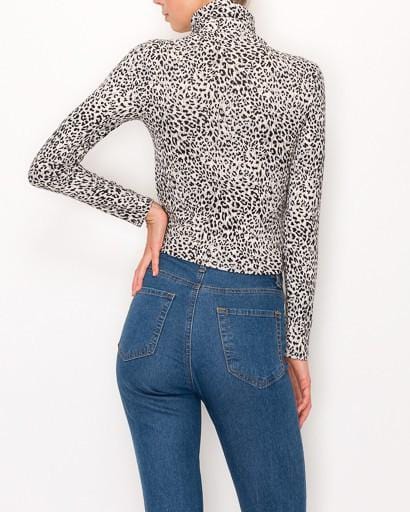 animal print top